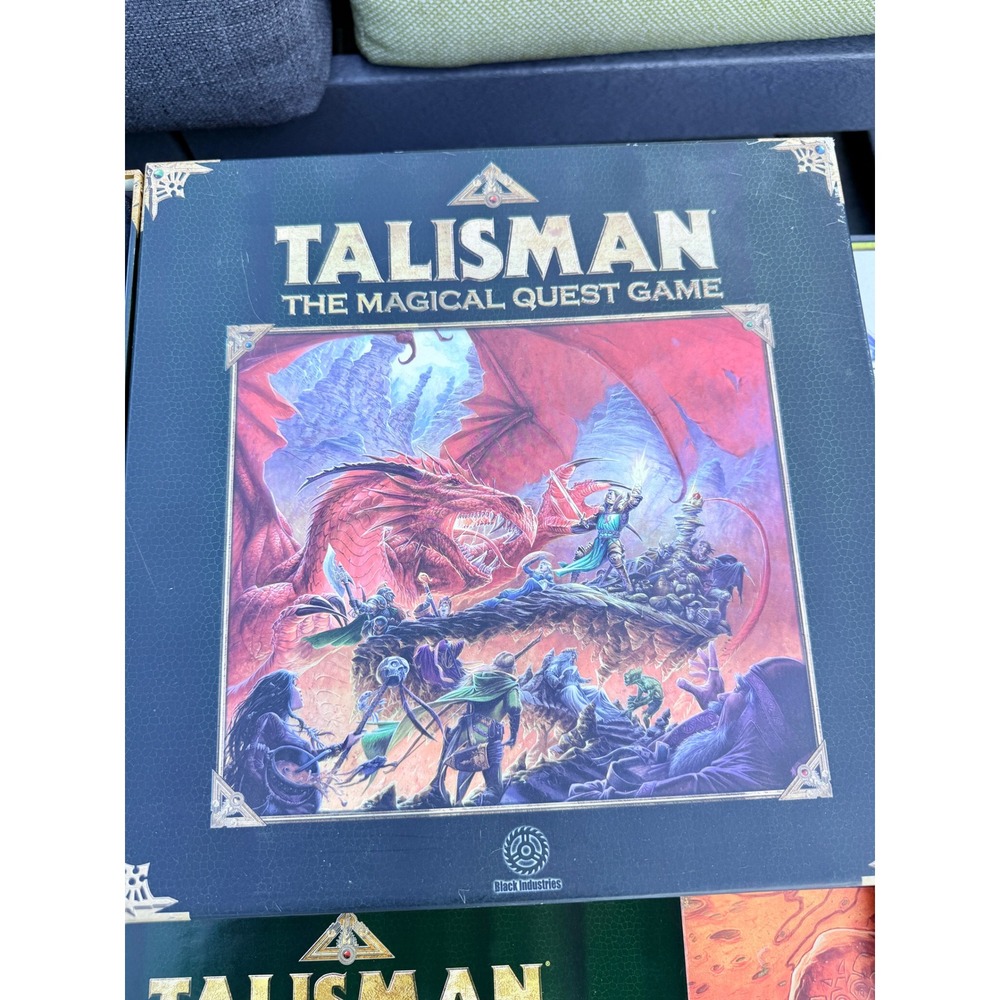Complete Talisman OOP 4th Edition 2007 Black Industries Fantasy Board Game Night